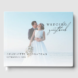 Visitas Livro de Convidados da Foto de Casamento Minimalis