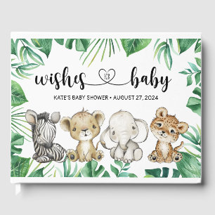 Visitas Livro de Convidados de Animais Selvagens Safari