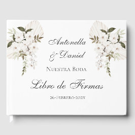 Visitas Livro de Convidados de Boho Espanhol