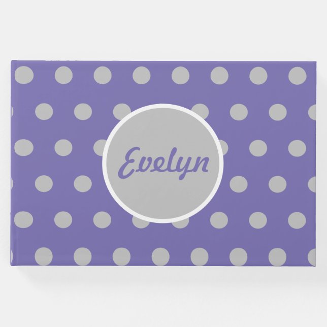 Visitas Livro de Convidados de Bolinhas Personalizadas (La (Frente)