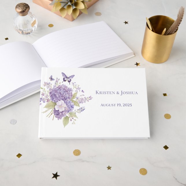 Visitas Livro de Convidados de Casamento (Frente aberta)