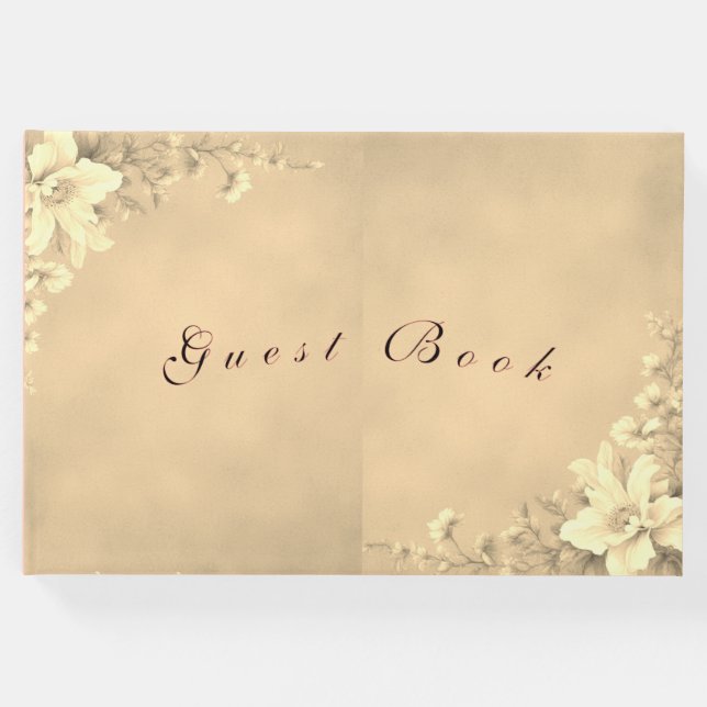 Visitas Livro de Convidados de Casamento (Frente)