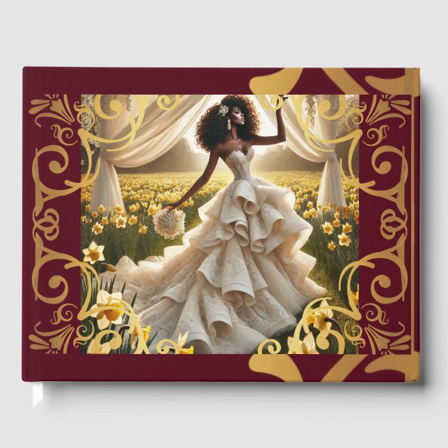Visitas Livro de Convidados de Casamento (Frente)