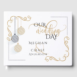 Visitas Livro de convidados de casamento Baleeiras Dourad