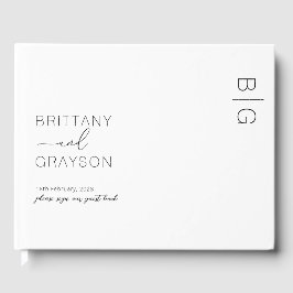 Visitas Livro de Convidados de Casamento de Foto do Monogr