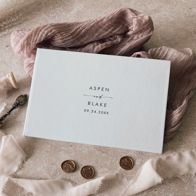 Visitas Livro de Convidados de Casamento de Monograma de S (Criador carregado)