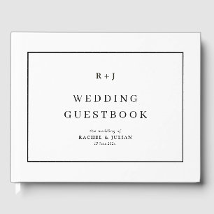 Visitas Livro de convidados de casamento de quadro preto e