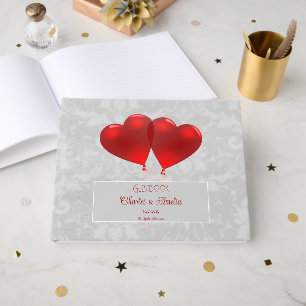 Visitas Livro de Convidados de Casamento dos Balões do Cor