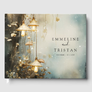 Visitas Livro de Convidados de Casamento Encantado