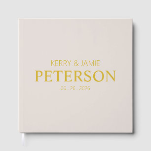 Visitas Livro de Convidados de Casamento Guestbook neutr