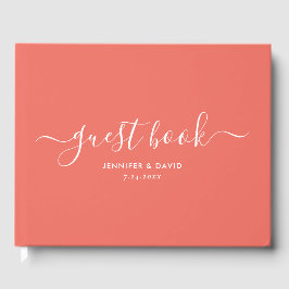 Visitas Livro de Convidados de Casamento Minimalista de Sc