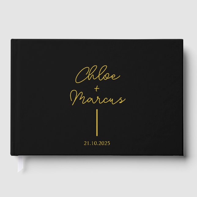 Visitas Livro de Convidados de Casamento Personalizado, Co (Frente)