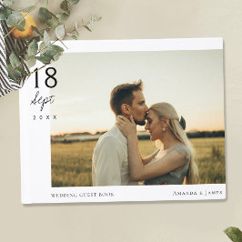 Visitas Livro de Convidados de Casamento Personalizado com