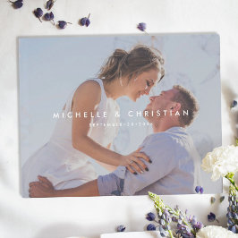 Visitas Livro de Convidados de Casamento Personalizado com