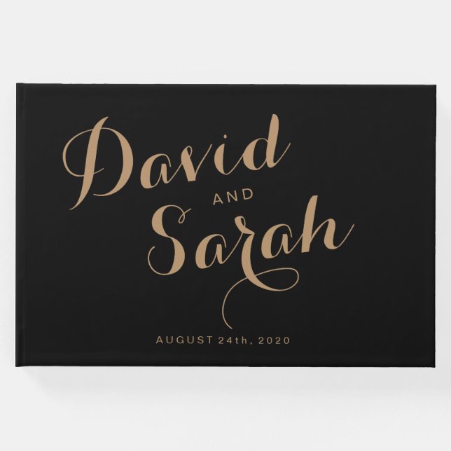 Visitas Livro de Convidados de Casamento Personalizado com (Frente)