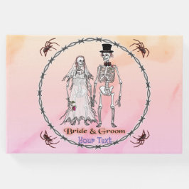 Visitas Livro de Convidados de Casamento Skeleton