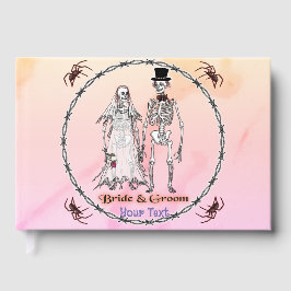 Visitas Livro de Convidados de Casamento Skeleton
