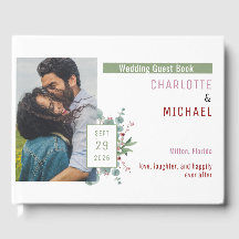 Livro de Convidados de Casamentos Red Berries & Eu