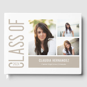 Visitas Livro de convidados de Festa de formatura simplesm