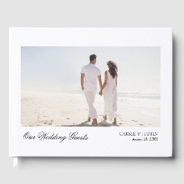 Visitas Livro de Convidados de Foto de Casamento Chic