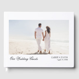 Visitas Livro de Convidados de Foto de Casamento Chic