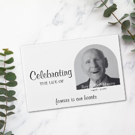 Visitas Livro de Convidados de Foto Funeral Simples