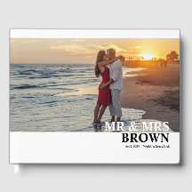 Livro de Convidados de Foto Personalizada do Tipo