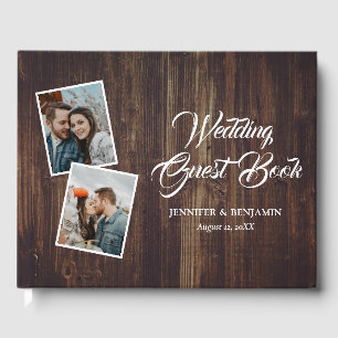 Visitas Livro de Convidados de Fotos de Casamento de Madei