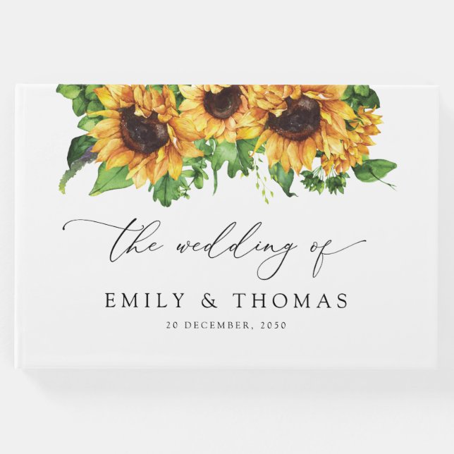 Visitas Livro de Convidados de Sunflower (Frente)