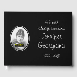 Visitas Livro de Convidados Funerais Simples e Respeitável