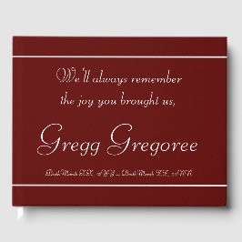 Visitas Livro de Convidados Memorial Básico e Mínimo