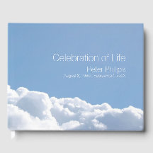 Livro de Convidados Memorial do Funeral Peaceful S