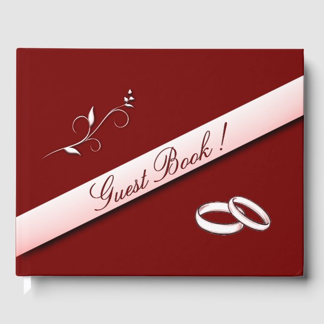 Visitas Livro de Convidados para Casamento Marcella / Borg (Frente)