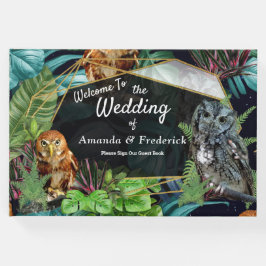 Visitas Livro de convidados para festas ao vivo da noite