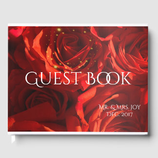 Visitas Livro de Convidados Personalizado das Grandes Rosa