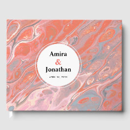 Visitas Livro de Convidados Personalizado do Marble do Boh