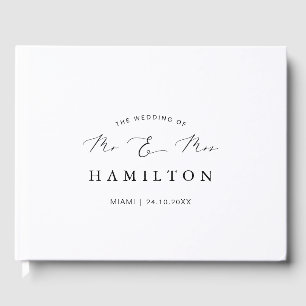 Visitas Livro de Convidados sobre Casamento Elegante da Ca