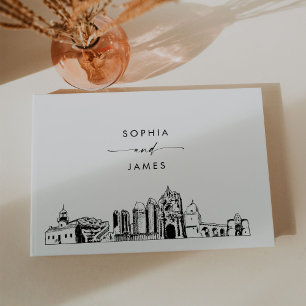 Visitas Livro de Convidados sobre Casamentos Skyline em Sa