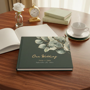 Visitas Livro de hóspedes bonito da sucursal Eucalyptus