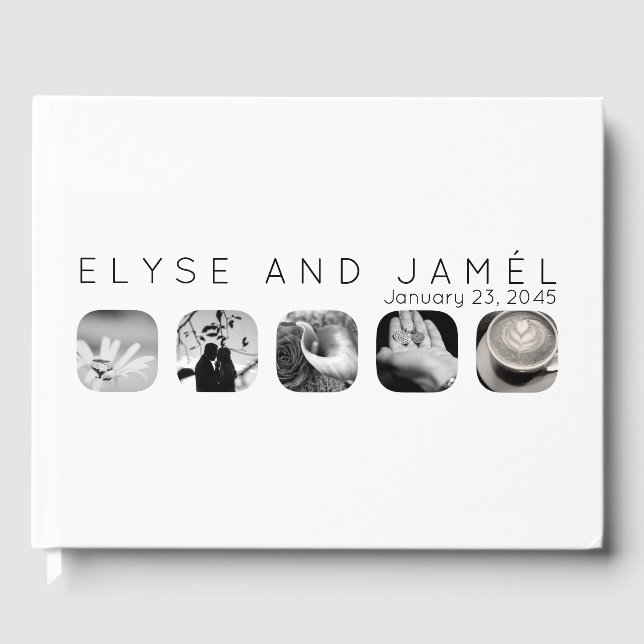 Visitas Livro de hóspedes de 5 janelas (Frente)