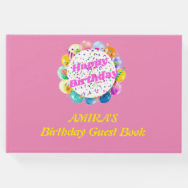 Visitas Livro de hóspedes de aniversário (menina)