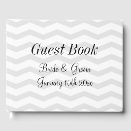 Visitas Livro de hóspedes de casamento glamouroso com padr