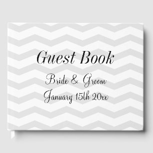 Visitas Livro de hóspedes de casamento glamouroso com padr