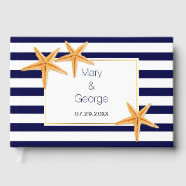 Visitas Livro de hóspedes de Starfish e stripes