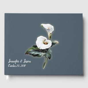 Visitas Livro de hóspedes do casamento do lírio de Calla
