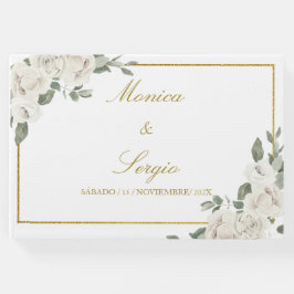 Visitas Livro de hóspedes do casamento elegante