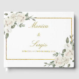 Visitas Livro de hóspedes do casamento elegante