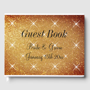 Visitas Livro de hóspedes do casamento glamouroso com cobr