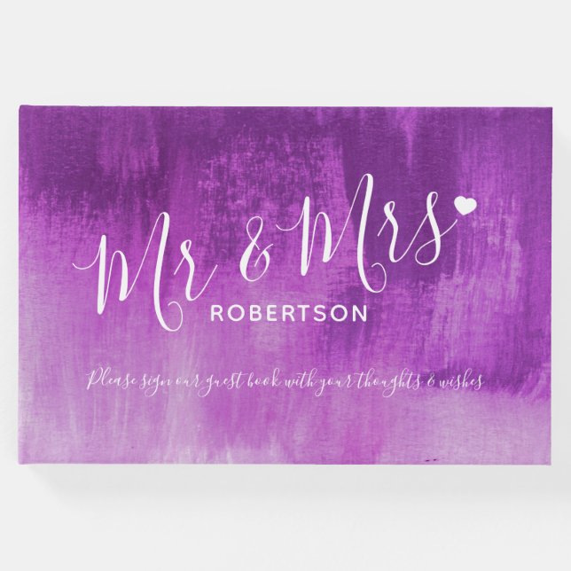 Visitas Livro de hóspedes do casamento personalizado de ar (Frente)