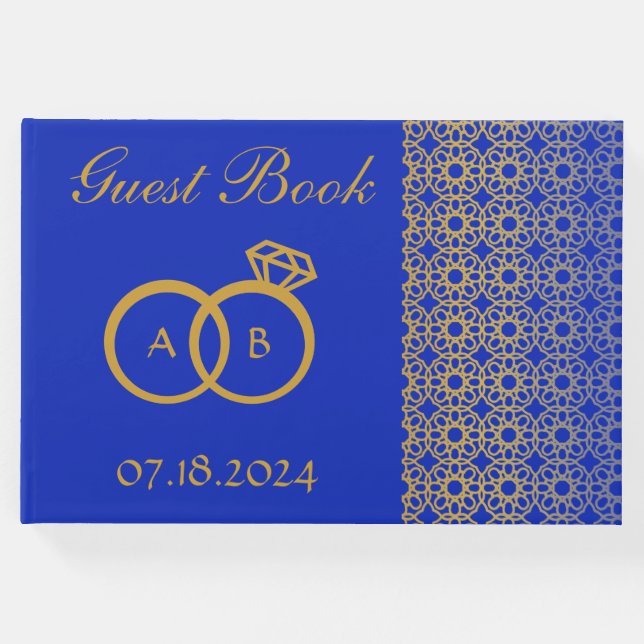 Visitas livro de hóspedes do design árabe (Frente)